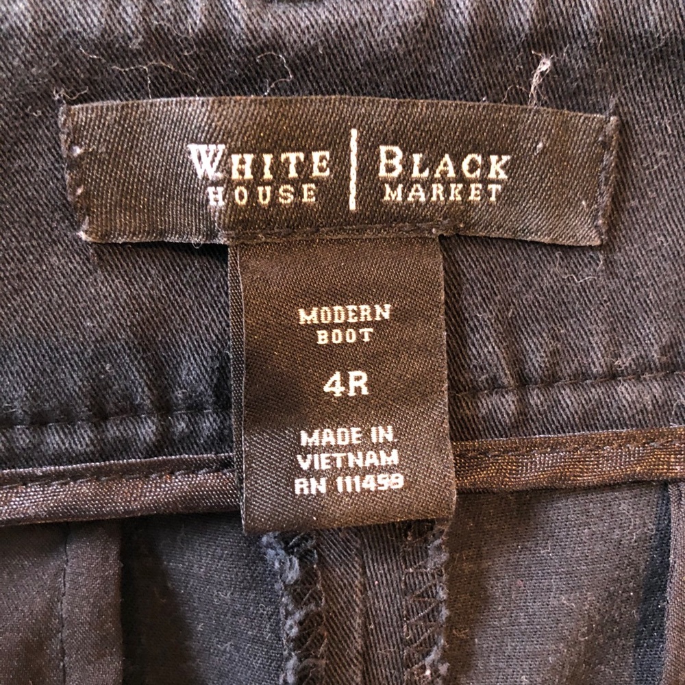 WHBM Women’s Modern Boot Cut Pant Size 4R - Picture 4 of 6